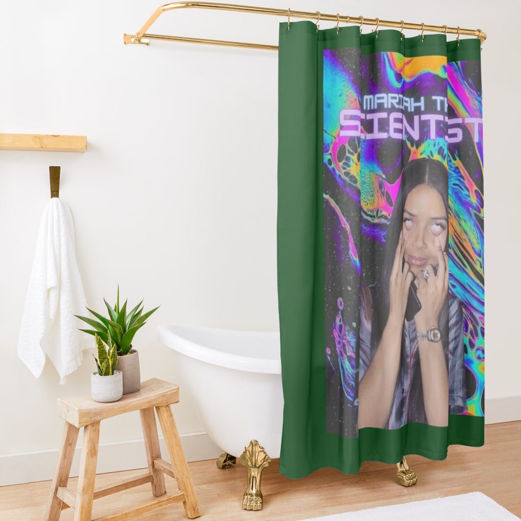 Mariah The Scientist Trippy Design Shower Curtain Official Trippie Redd Merch