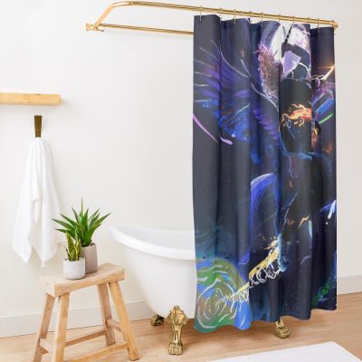 Slow Pegasus Shower Curtain Official Trippie Redd Merch